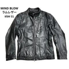 MIND BLOW ラムレザーライダース　ジャケット　Size L 2026年最新】MIND BLOW メンズ レザージャケット・ライダースの人気