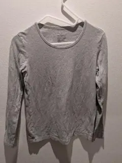 グレー 長袖 Tシャツ コットン　無印良品　L