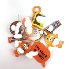 《♡orange♡orange♡➕1》⭐︎じゃらじゃらキーホルダー