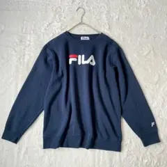 フィラ スウェット ロゴ トレーナー LL 裏起毛 オーバーサイズ スポーティー