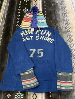 【デニムアンドダンガリー】フード付きロングTシャツのサムネイル