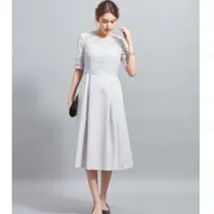 極美品 23区 APPLAUDIR グログランレース ワンピース ドレスのサムネイル