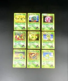 ポケモンカード　旧裏　草タイプ【８枚セット】エリカのポケモン タマムシシティ