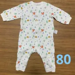 【80サイズ】UNIQLOユニクロベビーキルトロンパース