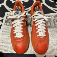 まるちゃん様専用　Nike オレンジ レザー スニーカー