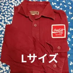 Coca-Cola ワインレッド 長袖シャツ L
