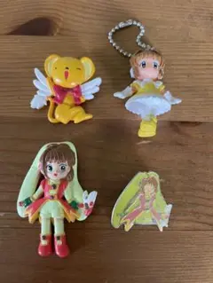 カードキャプターさくら キーホルダー・ピンズ、クリップ4点セット