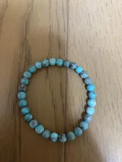m*l様 美品ターコイズビーズブレスレット　オークション
