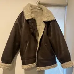 Ungrid フェイクムートンボアブルゾン