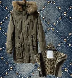 ファー　y2k 平成　ダークコア　ミリタリージャケト　　モッズコート　イング