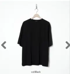 新品未使用】COMOLI thinコットン 半袖 Tシャツ ブラック サイズ3