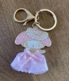 サンリオ　レディマイメロディ　シークレットキーホルダー(ピンクリボン)バースデー