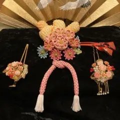 かんざし　髪飾り　成人式　卒業式　婚礼　振袖　珊瑚　日本舞踊　演劇　日舞　発表会