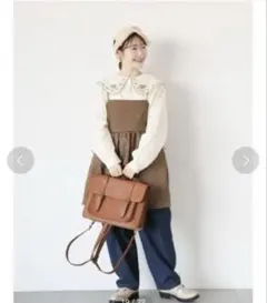 キャミワンピース チュニック　ブラウン