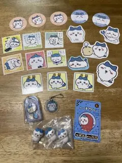 ちいかわ ハチワレ【ケーブルアクセ&キーホルダー&シール&カード】セット