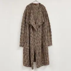 M MISSONI ツイードロングコート40 モヘヤ×ウール　イタリア製 M MISSONI ツイードロングコート40 モヘヤ×ウール イタリア製 M