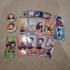 鬼滅の刃 缶バッジ ステッカー セット