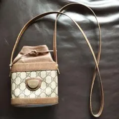 ✨希少✨オールドグッチ✨巾着型ミニショルダーバッグ ポシェット 斜め 