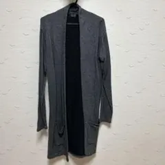 【ZARA】グレー ロングカーディガン