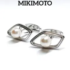 極美品✨MIKIMOTO ミキモト アコヤパール カフス シルバー