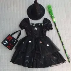 黒の魔女コスチューム（帽子付き） 付属バック