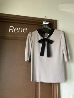 Rene♡ リボンタイニット　36 グレージュ　タグ有り