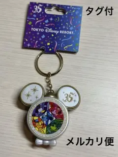 ディズニー　35周年　キーホルダー　タグ付き
