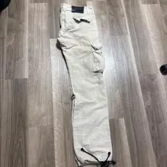 5351 メンズ カーゴパンツ ベージュ ワークパンツ 麻のサムネイル