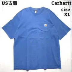 US古着 カーハート 半袖Tシャツ ポケT 無地 ワンポイント オーバーサイズ