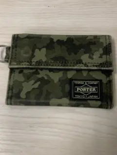 PORTER カモフラ　三つ折り財布　美品のサムネイル