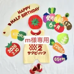数量限定販売　キューピーハーフ　ハーフバースデー　ロンパース