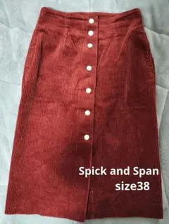 最終値下✨️【SPICK & SPAN】 コーデュロイスカート サイズ38