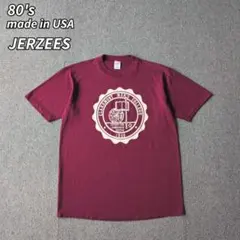 80s USA製 Tシャツ ビンテージ JERZEES カレッジ ラッセル Lのサムネイル