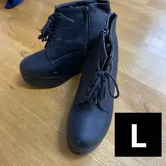 厚底　ヒール　L