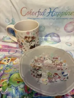 匿名配送　ダッフィー＆フレンズ 20周年 スーベニア カップ プレート