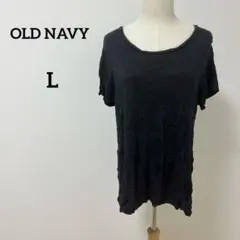 海外古着　OLD NAVY レディース　ブラック 半袖Tシャツ　L