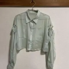 INGNI ショート丈 シアーシャツ