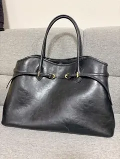 SNIDEL ツイストメタルトートバッグ BLK - メルカリ
