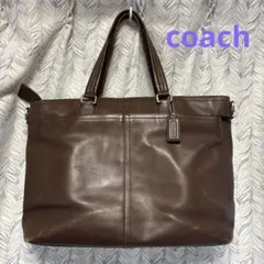 COACH ブラウン トートバッグ