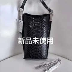 最終値下げ❗️新品未使用❗️天然パイソンレザー ショルダーバッグ　スマホショルダー