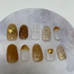 ジェルネイル　ニュアンスネイル　ぷっくりネイル　シンプルネイル