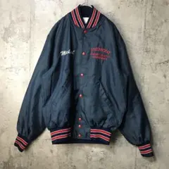 B40古着　ジャケット　ナイロンジャケット　紺　90s Y2K