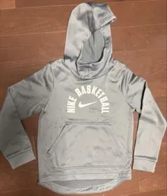 Nike DRI-FIT バスケットボールパーカー　子供用　Sサイズ グレー