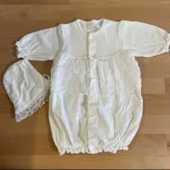 新生児　セレモニードレス　帽子付き