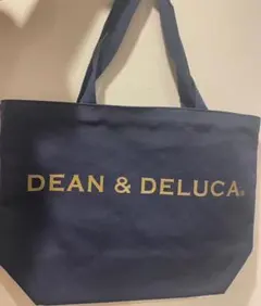 新品★DEAN&DELUCA ディーンアンドデルーカトートバッグネイビーLサイズ