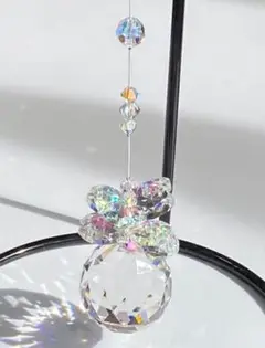 30mmトップボール オーロラのオクタゴンサンキャッチャー（オーロラ&クリア）