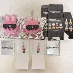 SKZOO 페이스 스키링 키 체인 매력 토키 참빈