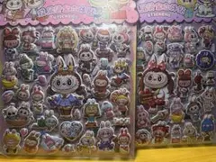 ラブブ ぷくぷくシール 3D立体シール2枚セット