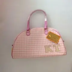 激レア 昭和レトロ キティ 初代グッズ 総柄 ミニボストン バッグ
