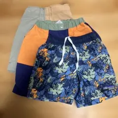 OUTDOOR ブランシェスキッズ　プティマイン　水着 3点セット